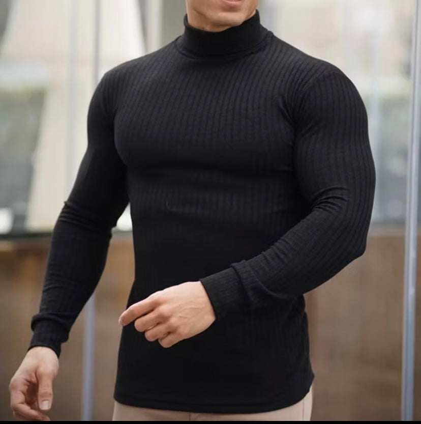 Blusa Cachaerrel Masculina Canelada Gola Alta