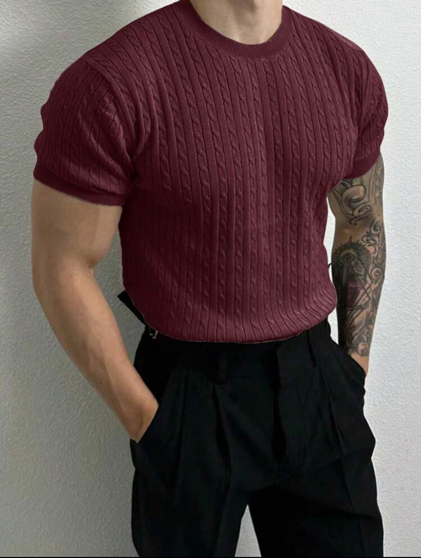 Camiseta de malha casual