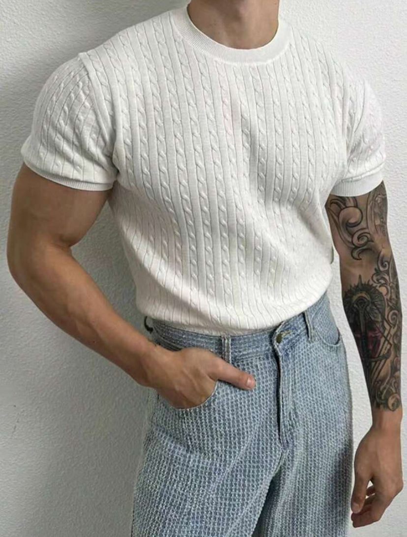Camiseta de malha casual