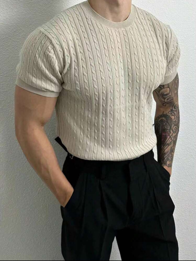 Camiseta de malha casual