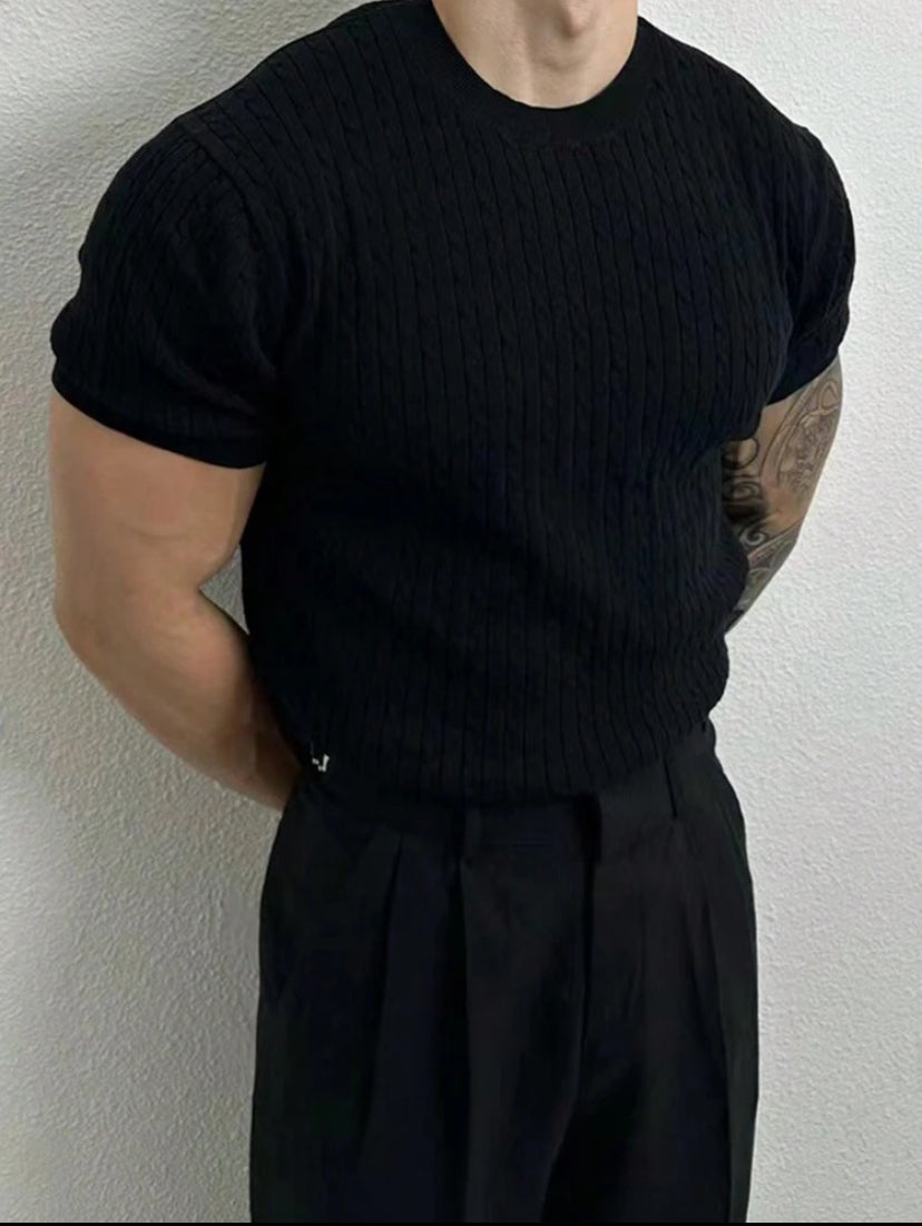 Camiseta de malha casual