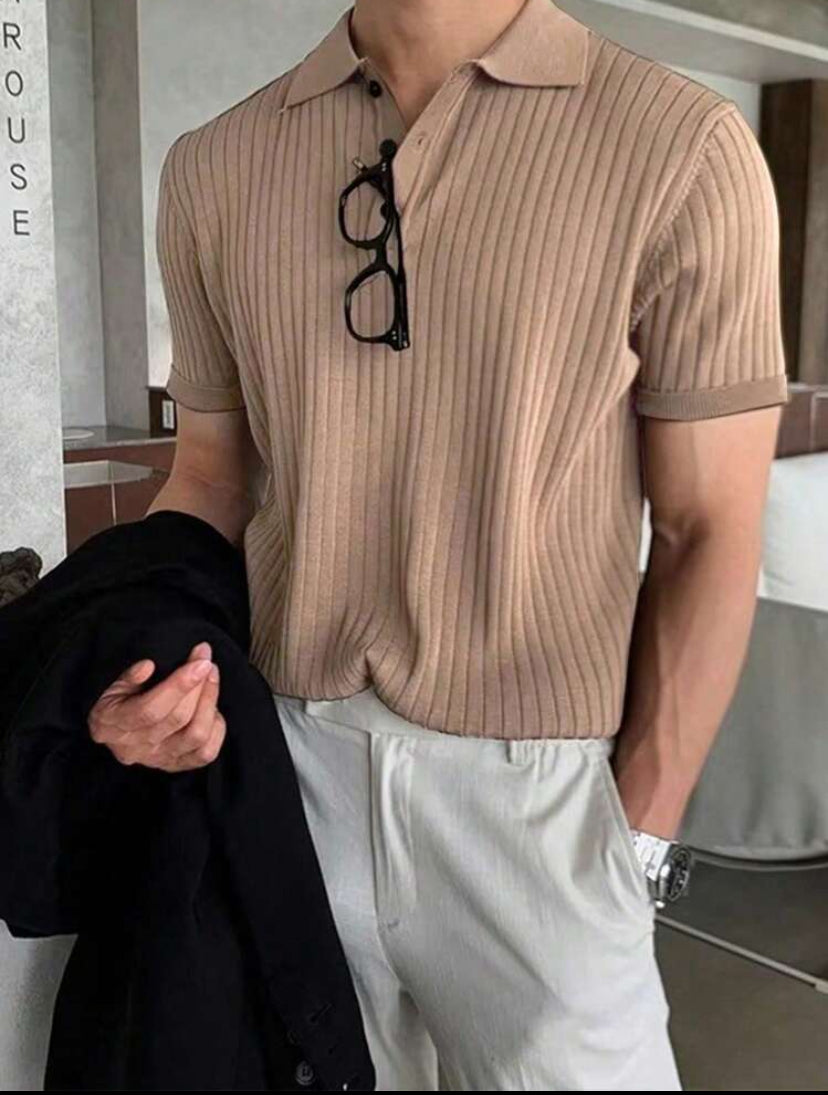 Camiseta Polo canelada