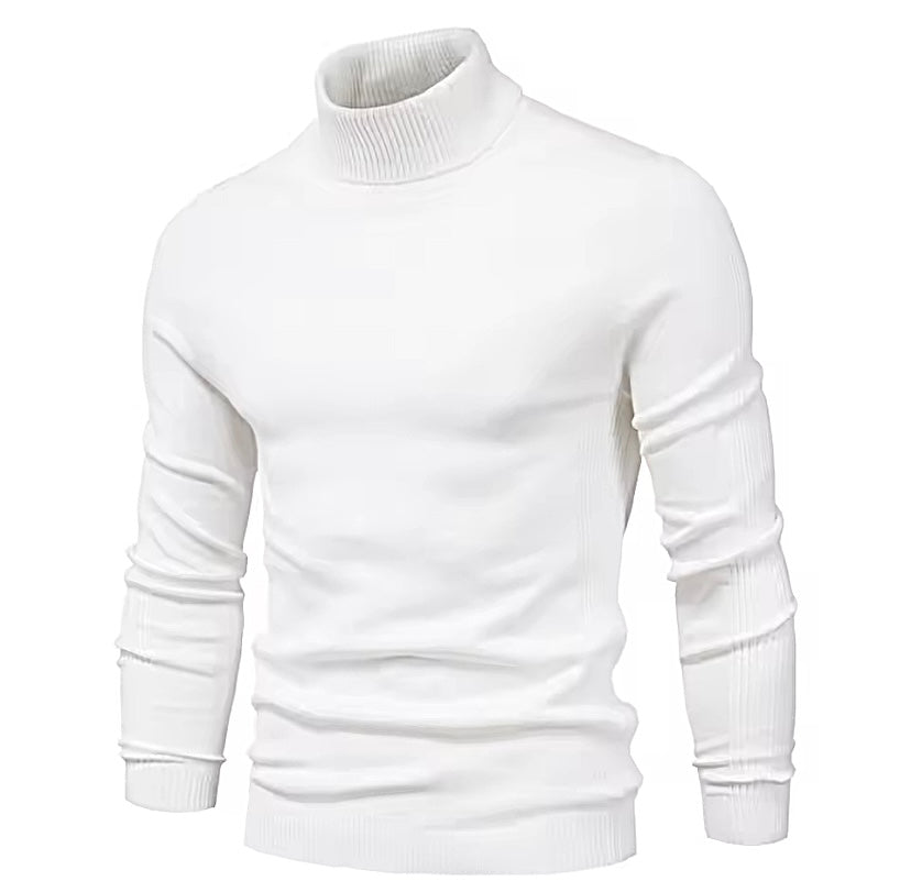 Suéter de malha gola alta
