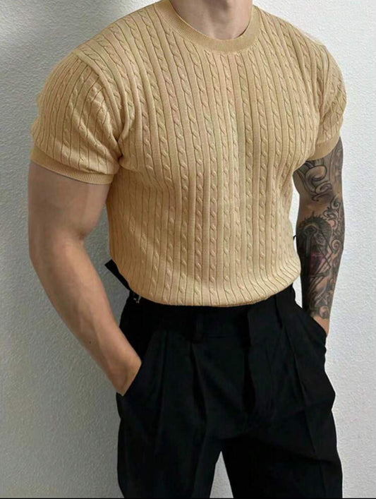 Camiseta de malha casual