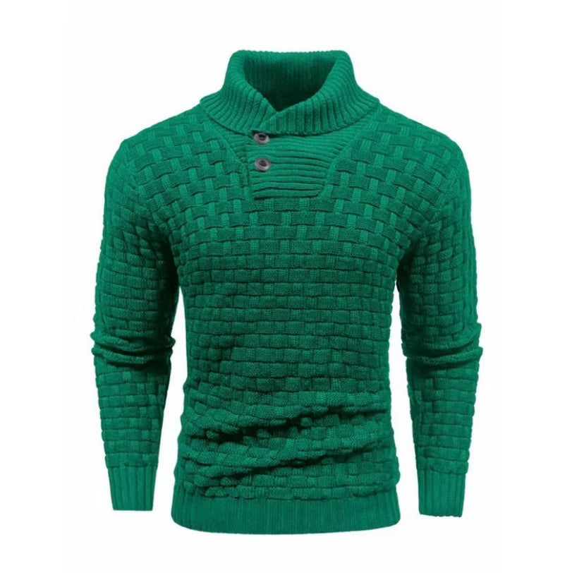 Suéter  Em Tricot Gola Alta